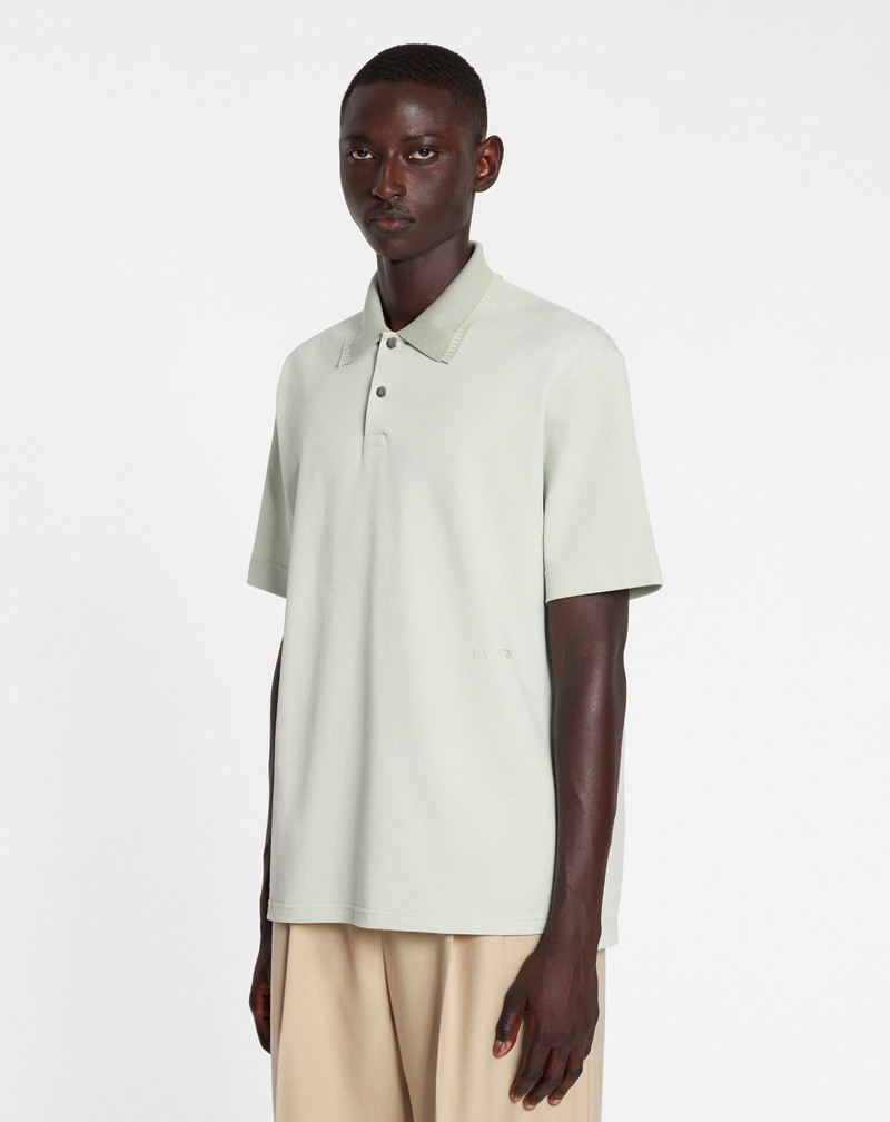 OVERSIZED POLO WITH CURB LACE DETAILS 3