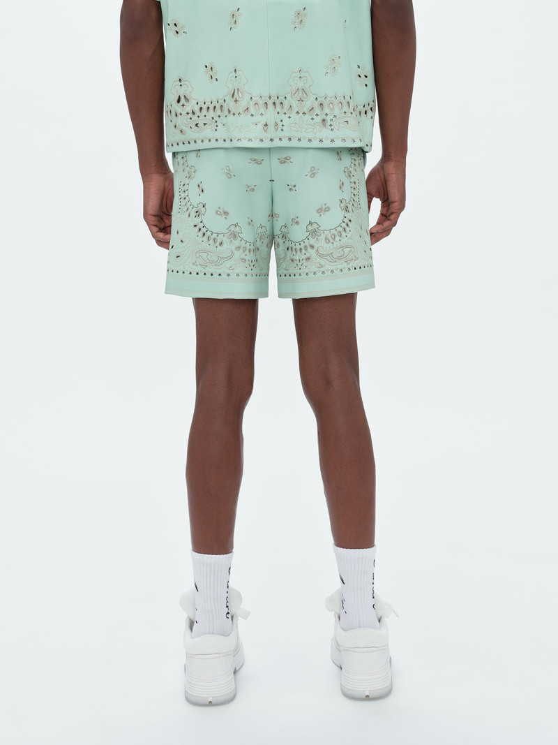 LEATHER BANDANA SHORT 5