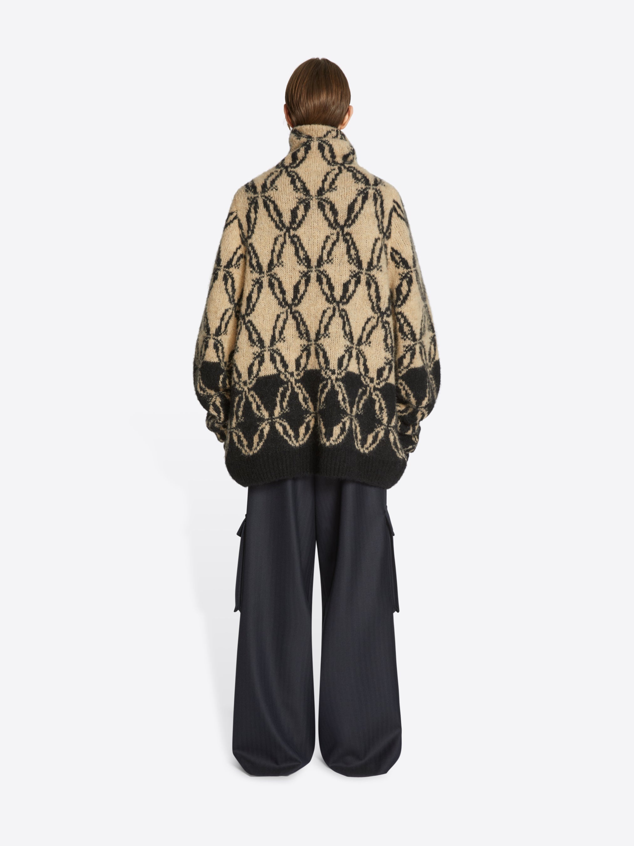 WIDE BELTED PANTS - 3