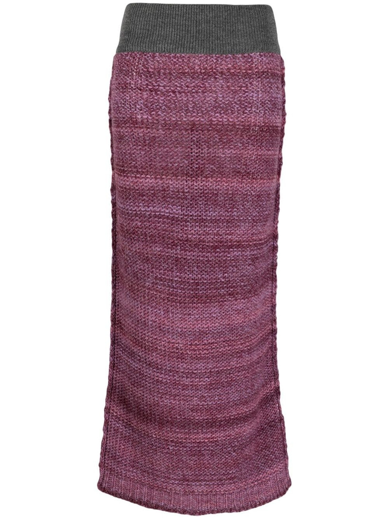Lynette mÃ©lange-knit midi skirt 1