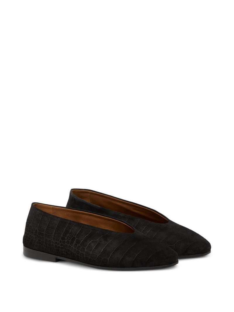 Marsèll crocodile-effect ballet flats outlook