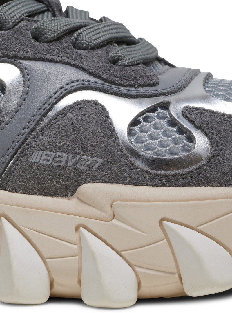 B-East trainers in metallic leather and mesh 7