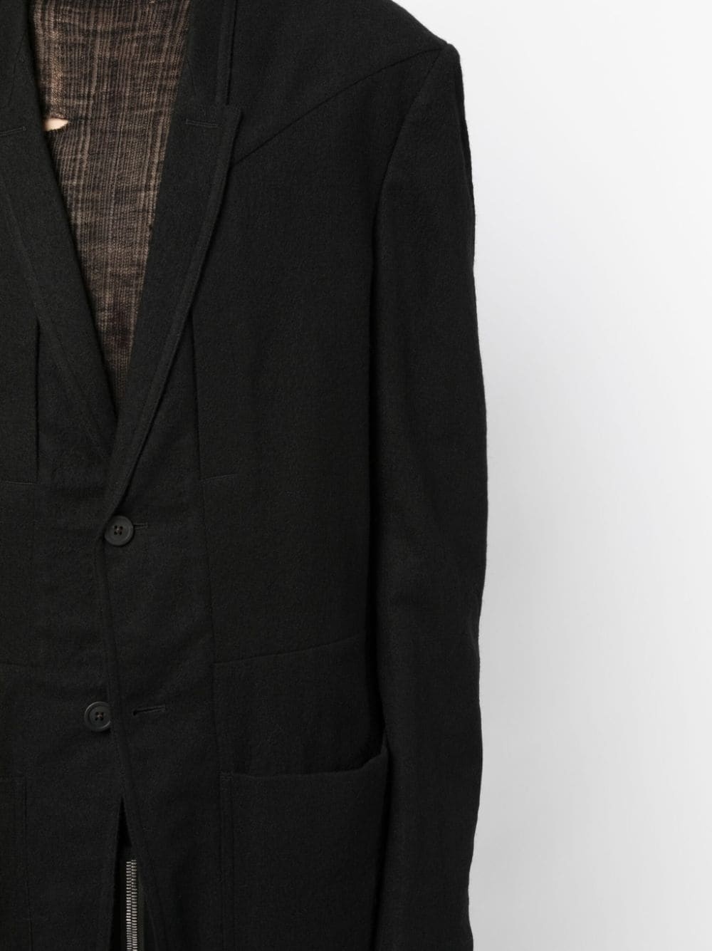 single-breasted wool blazer - 5