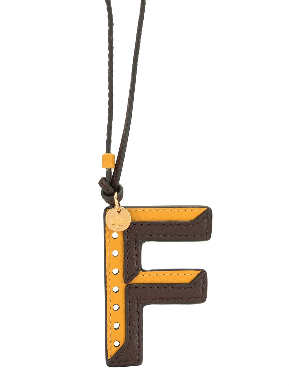 F leather keyring - 2