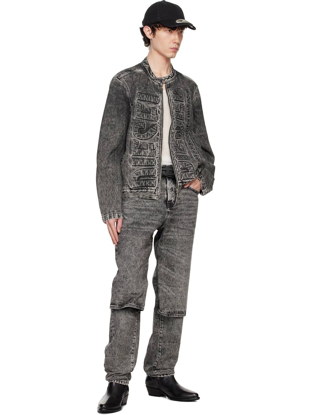 Black Regular D-Malon Jeans - 4