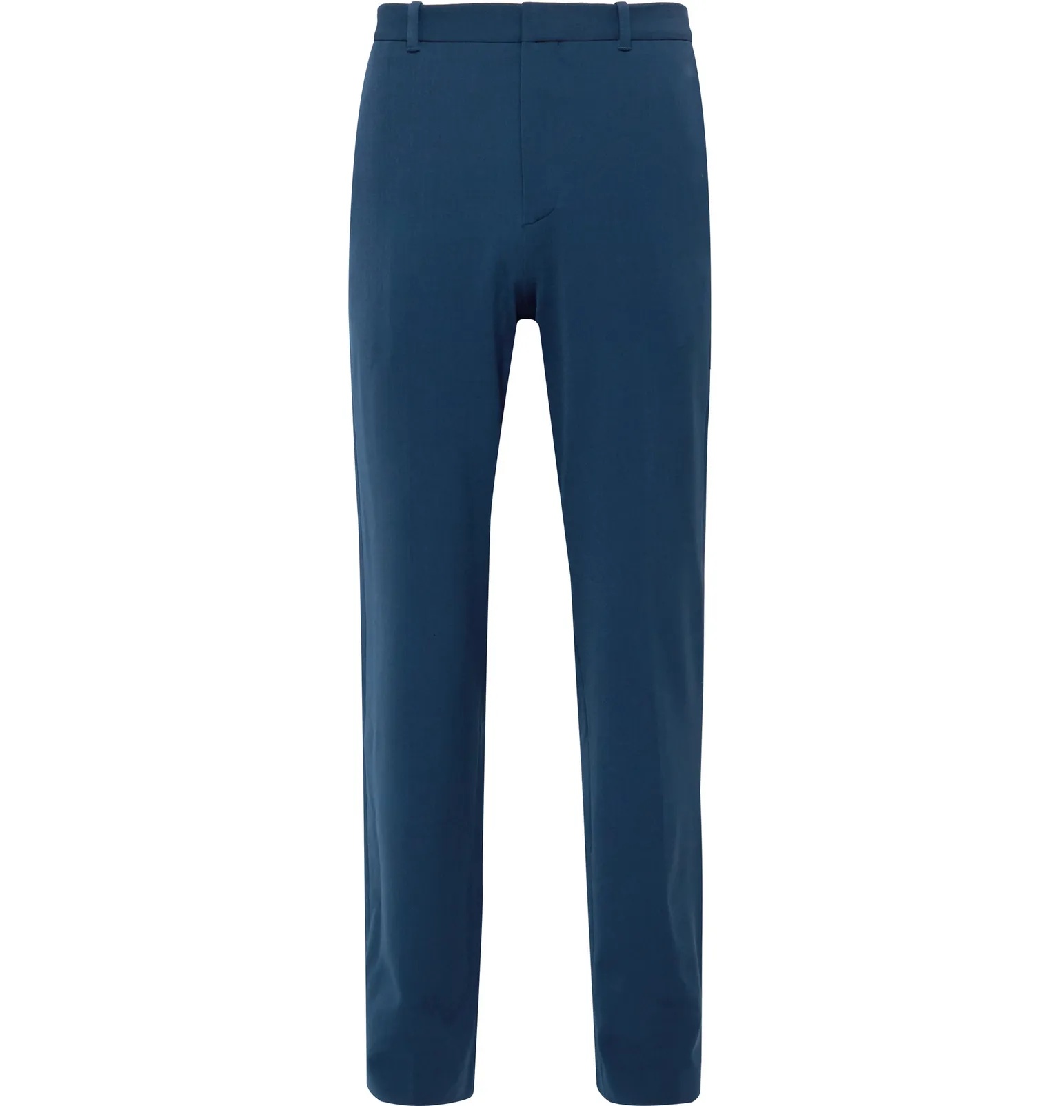 Wide-Leg Twill Trousers - 1