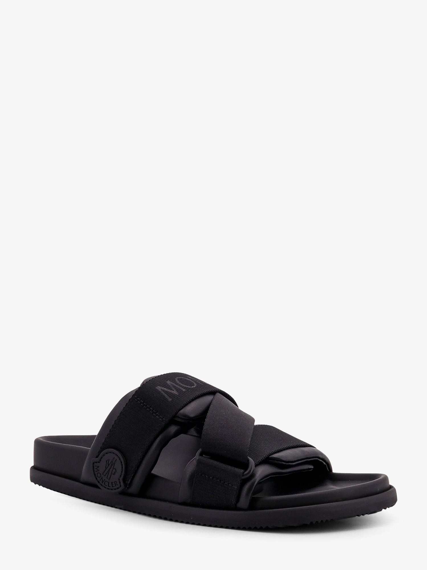 Mon Summer Leather Sandals With Nylon Details - 2