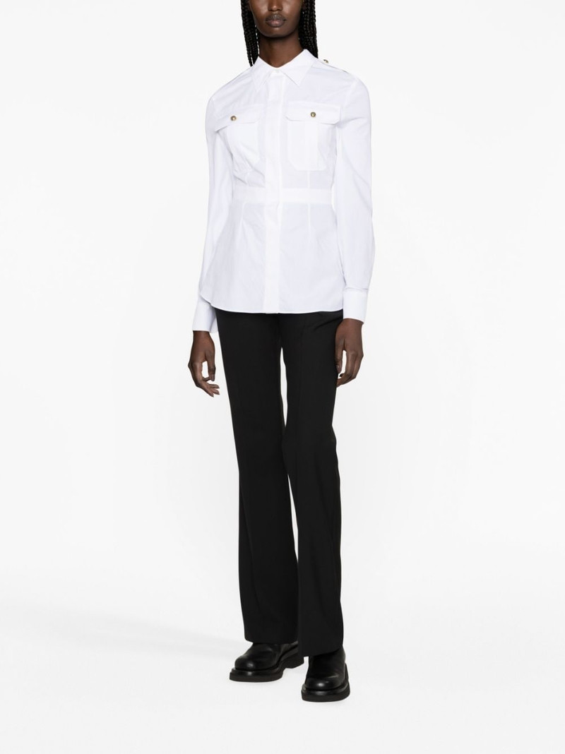 Alexander McQueen box-pleat cotton shirt outlook