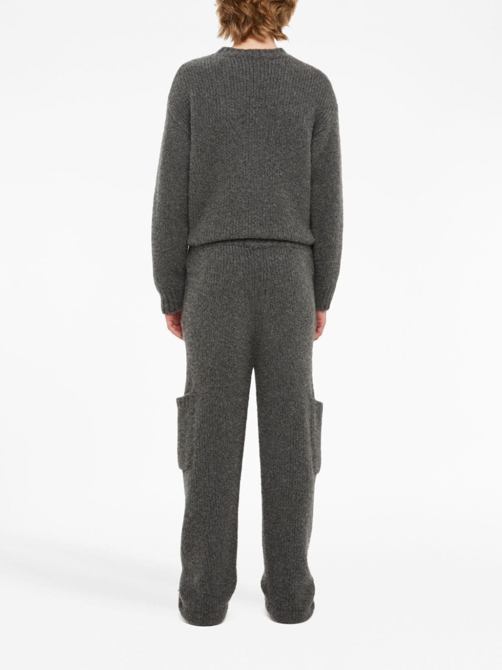 A Finest knitted straight-leg trousers - 4