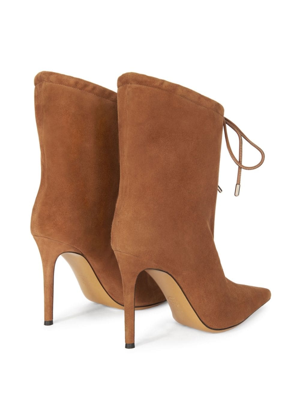 105mm pointed-toe suede boots - 3