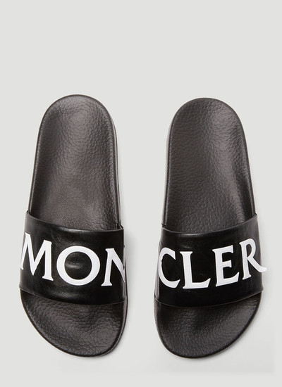 Moncler Logo Slides in Black outlook