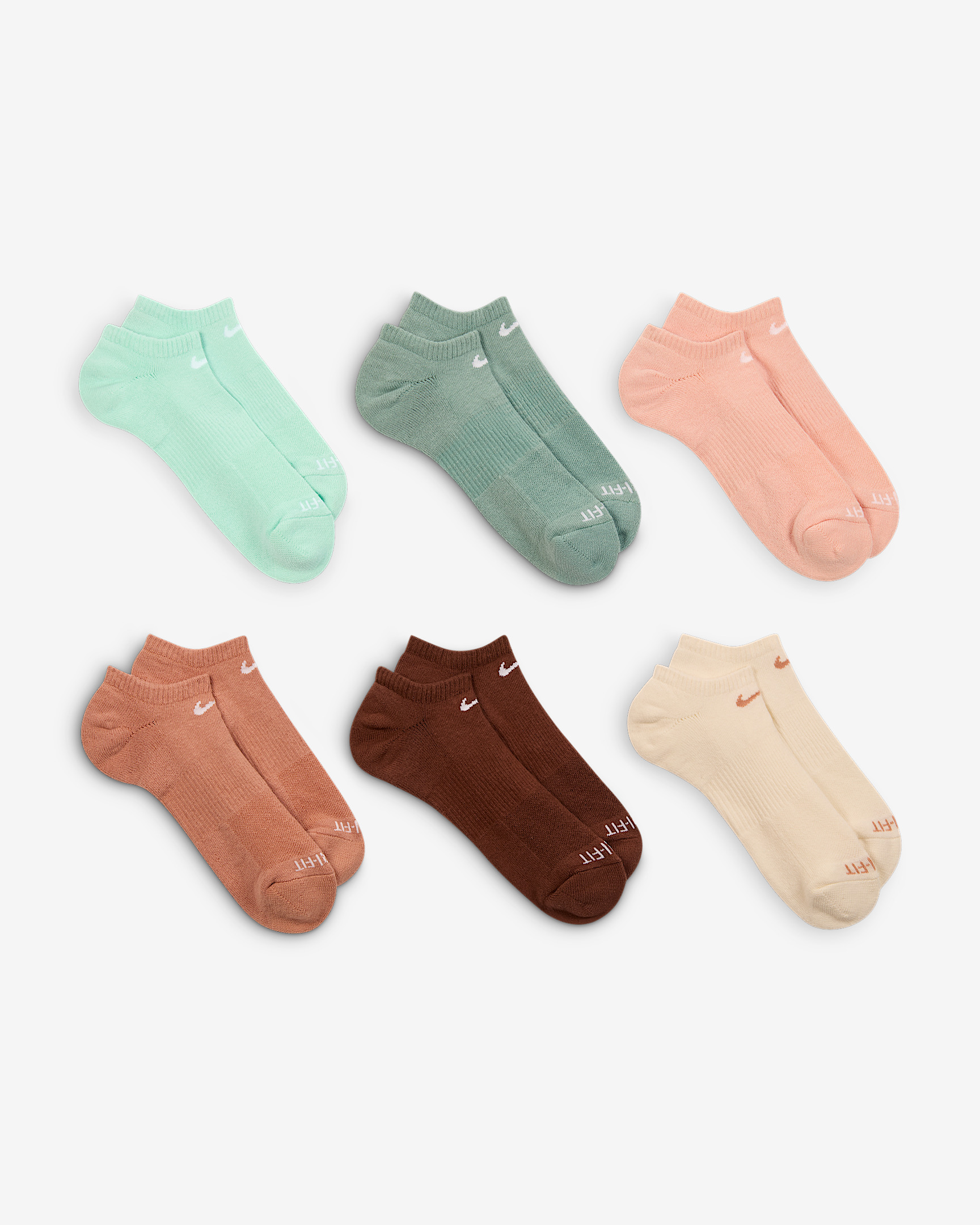 Nike Everyday Plus Cushioned Training No-Show Socks (6 Pairs) - 3