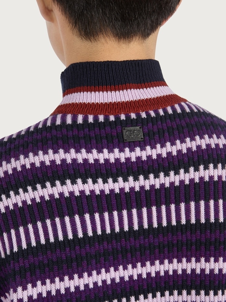 JACQUARD MULTICOLOR TURTLENECK - 4
