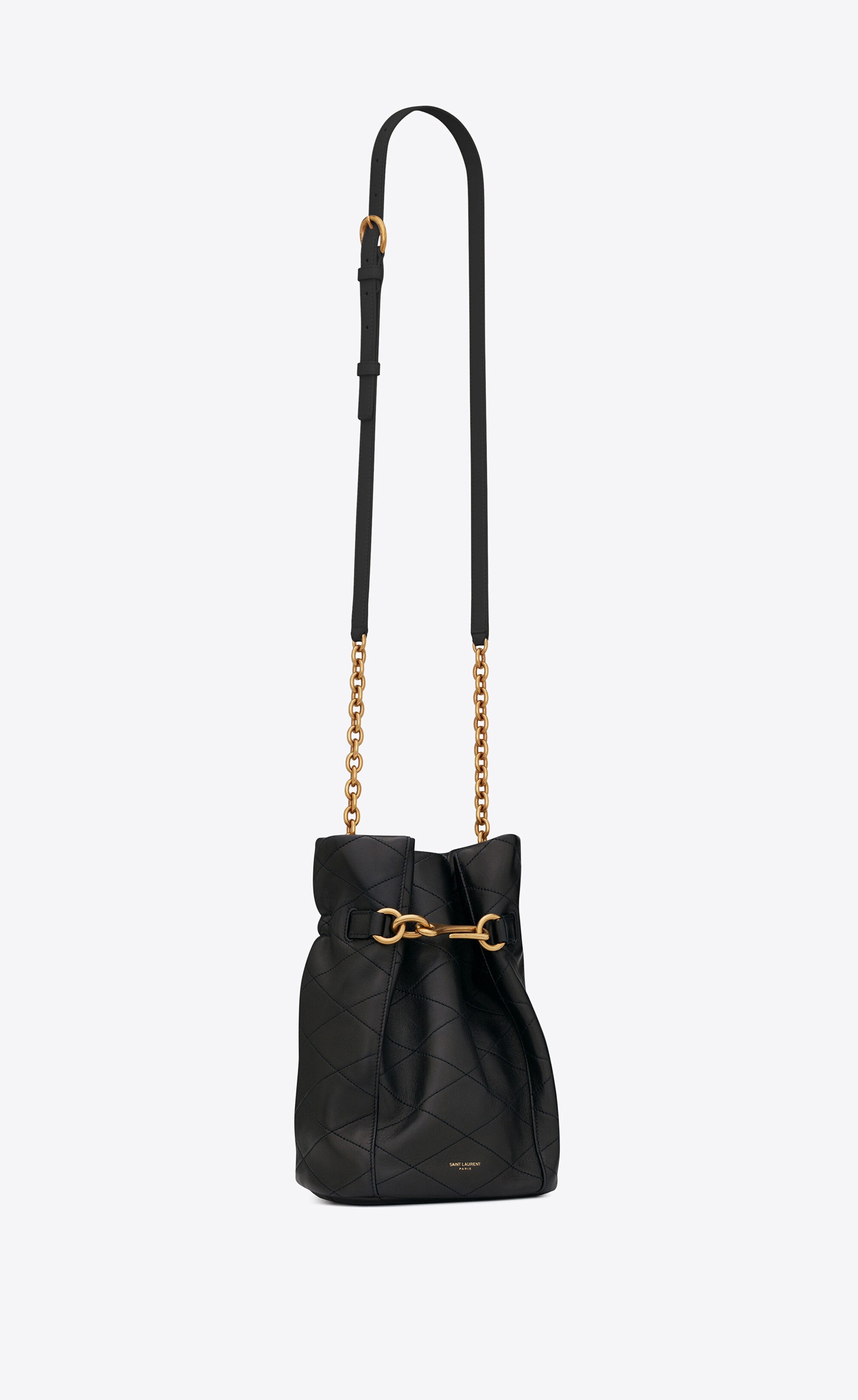 le maillon hook bucket bag in supple leather - 5