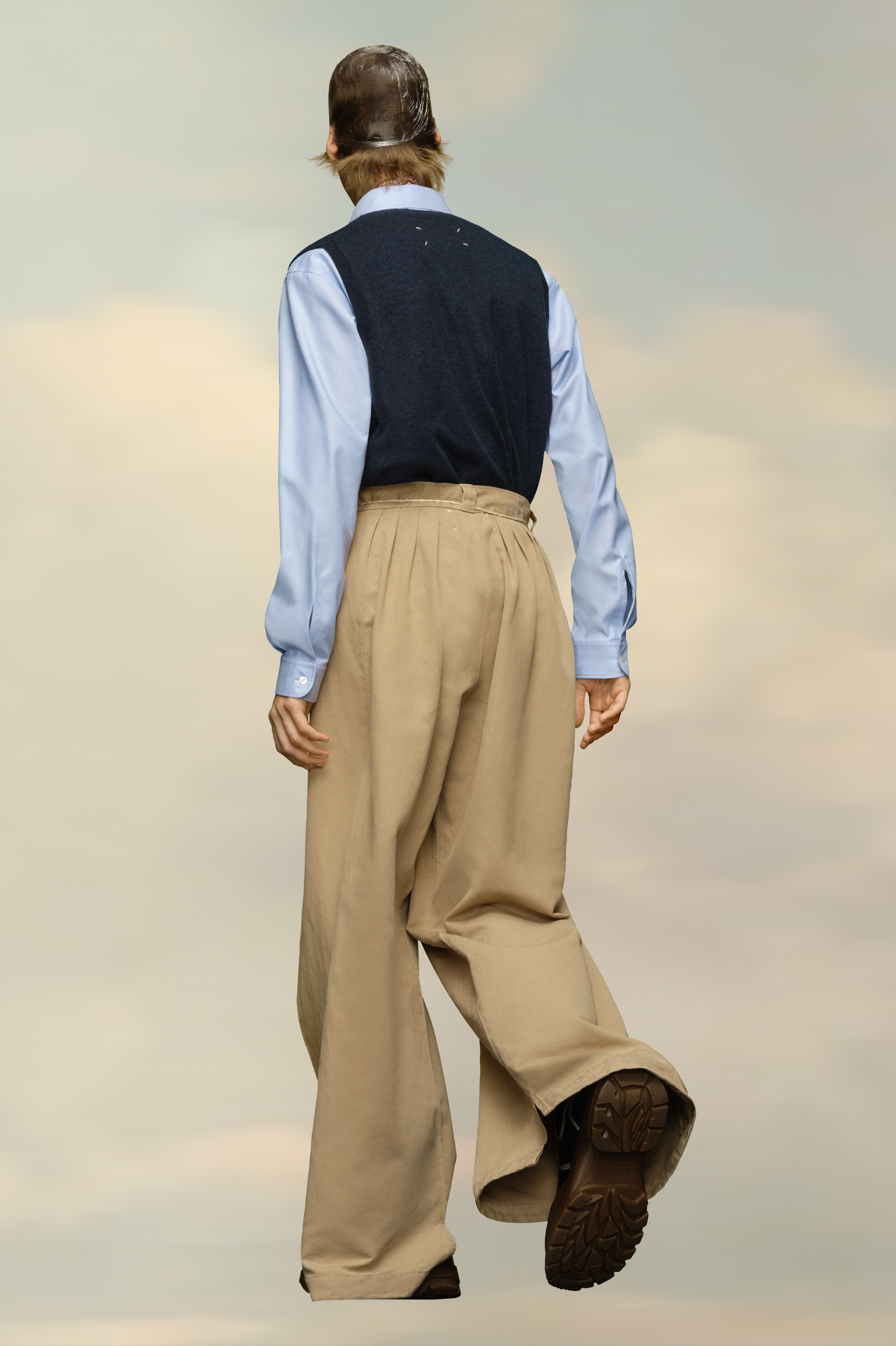 Lambswool knit vest - 3