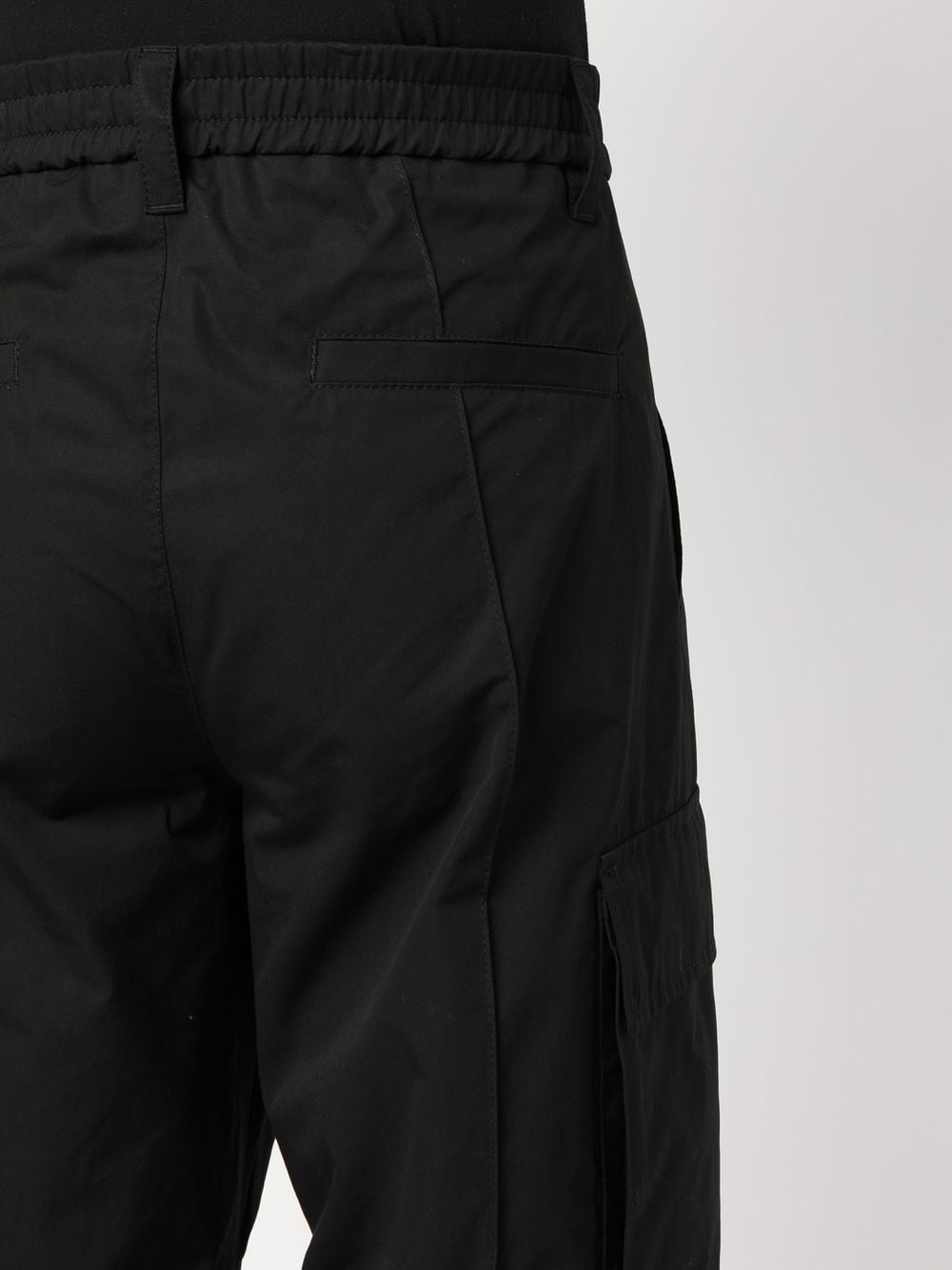 slim-cut cargo trousers - 4
