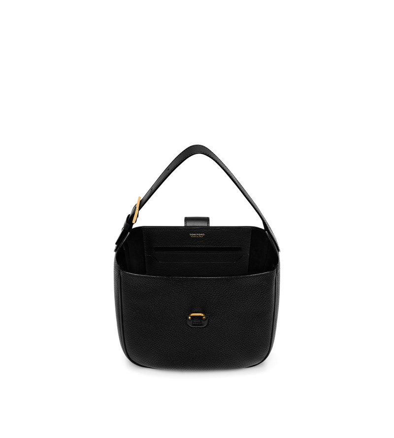GRAIN LEATHER MONARCH SMALL HOBO 4
