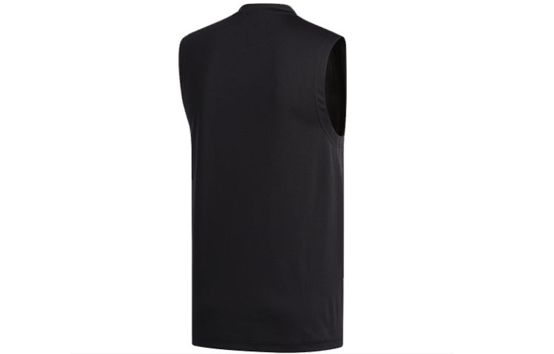 adidas adidas Solid Color Training Sports Vest Black FL4317 outlook