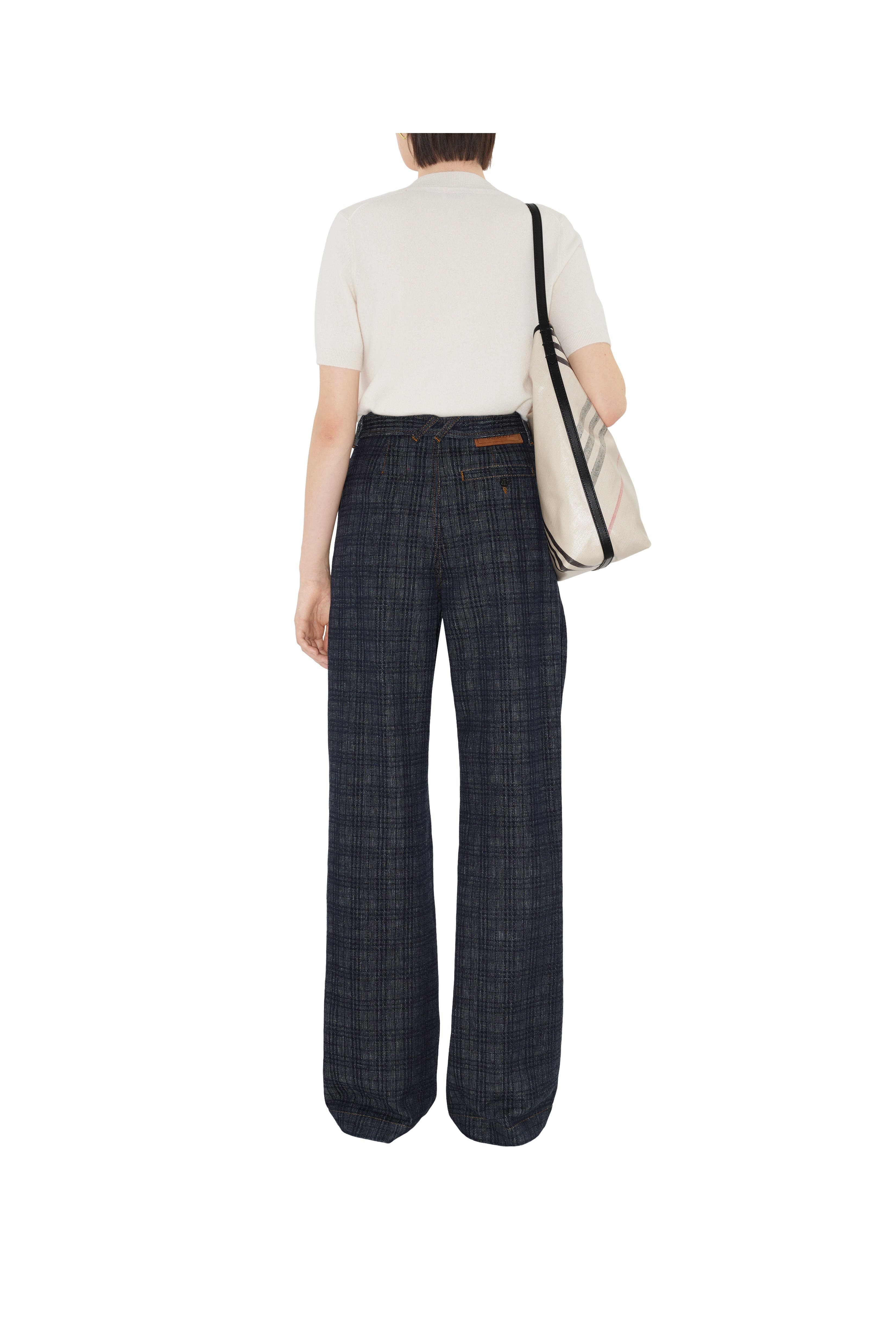 burberry Cashmere Blend Top in Chalk at Nordstrom - 4