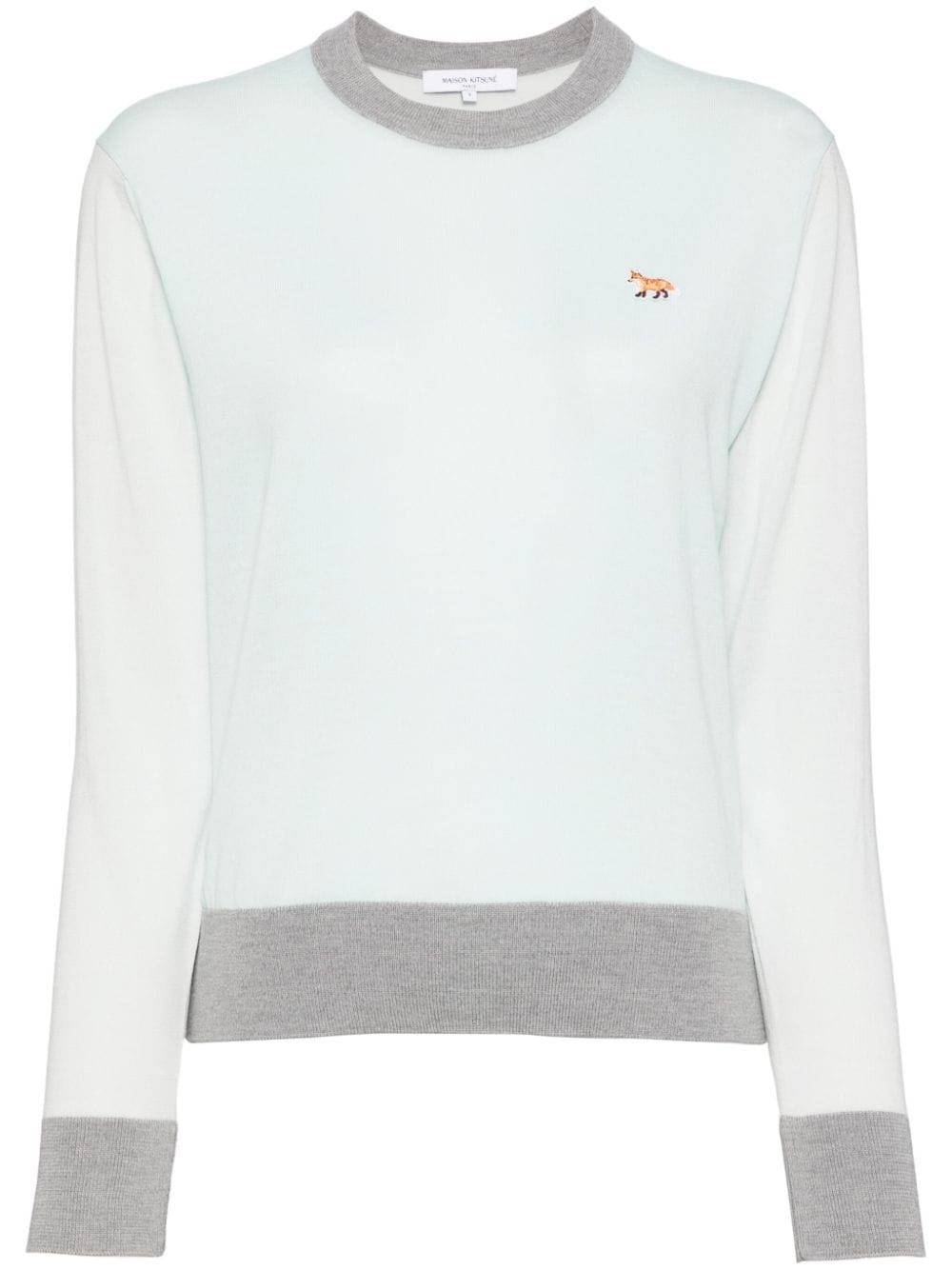 embroidered logo knitted top - 1