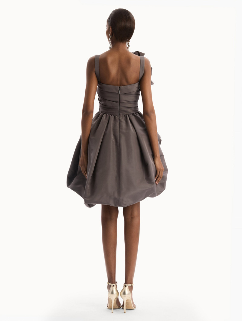 BROOCH EMBROIDERED COCKTAIL SLEEVELESS DRESS 3