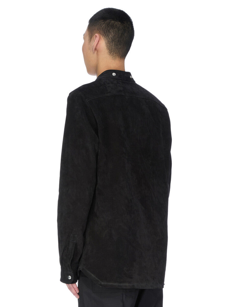Black Concordians Larry Fogpocket Leather Overshirt 3