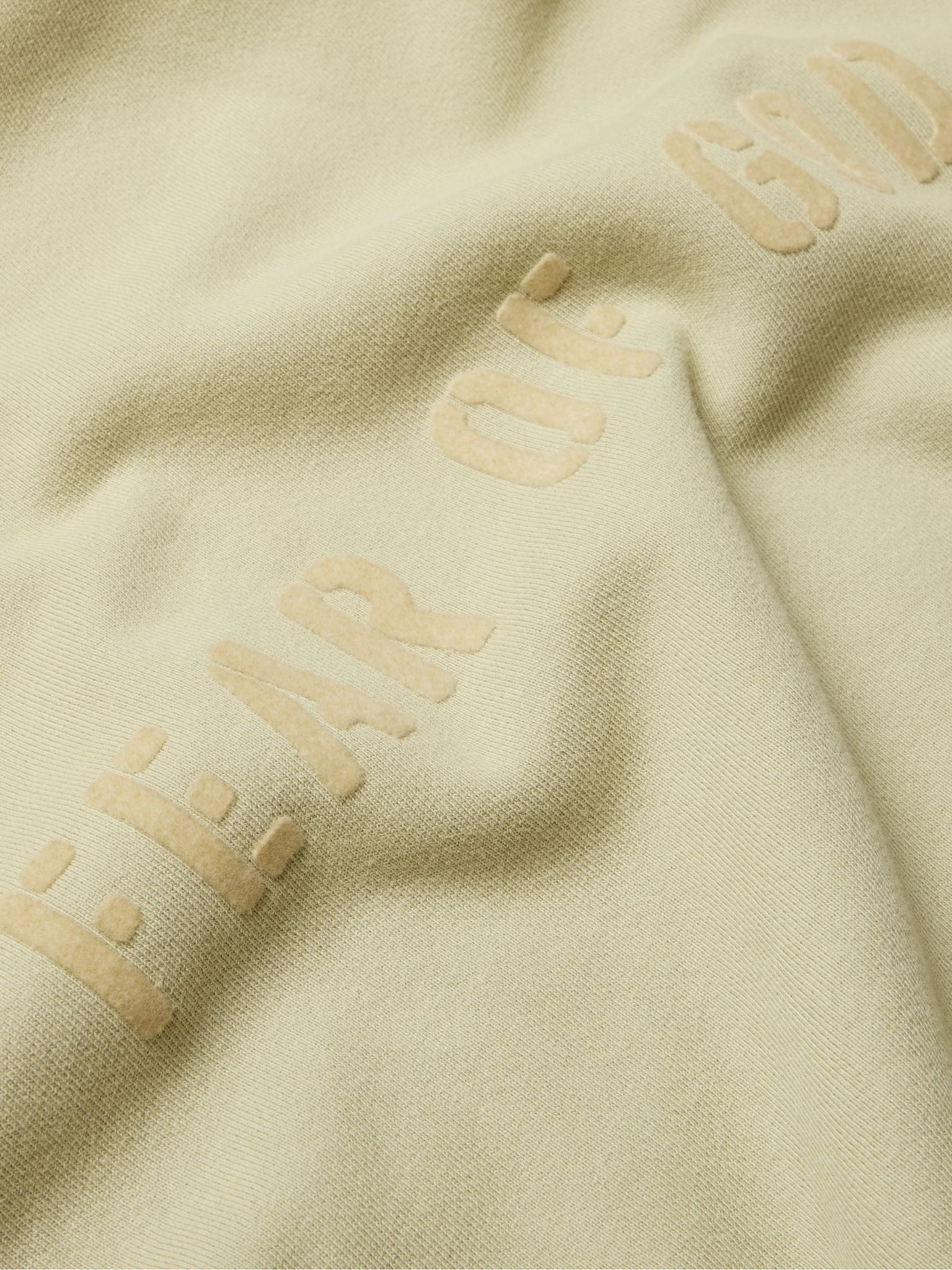 Logo-Flocked Fleece-Back Cotton-Jersey Hoodie - 3