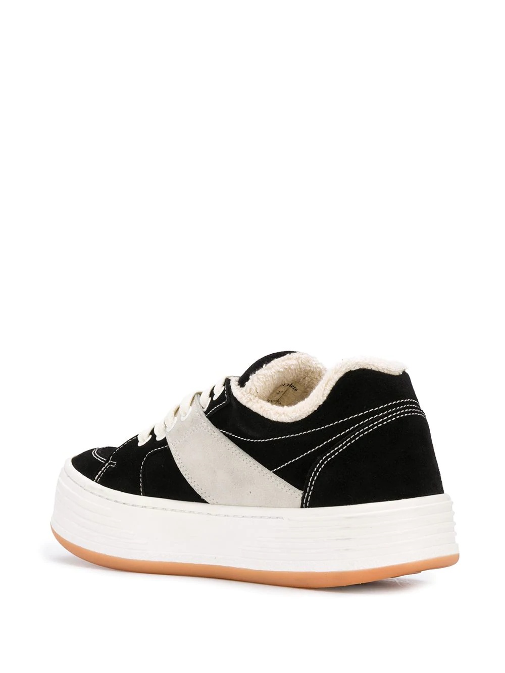 logo-print low-top sneakers - 3