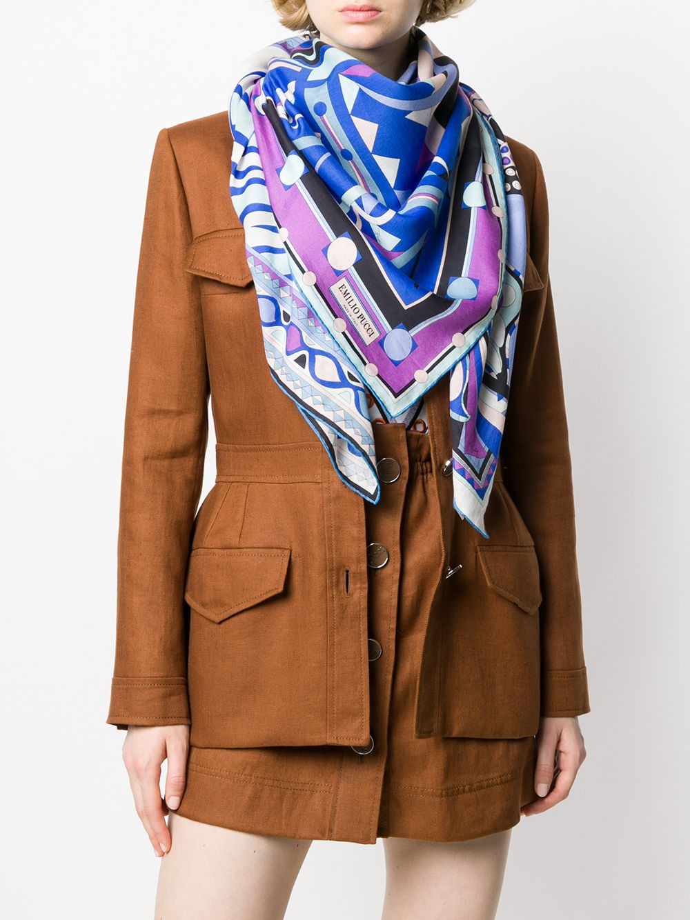 abstract print scarf - 2