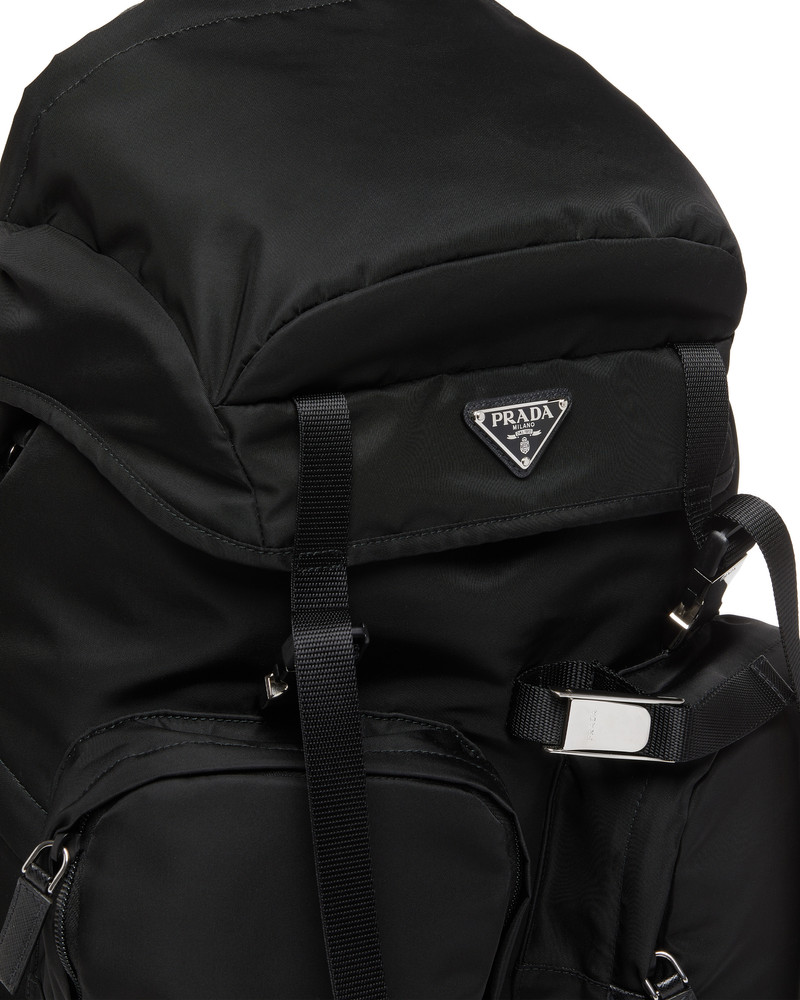 Re-Nylon and Saffiano leather backpack 5