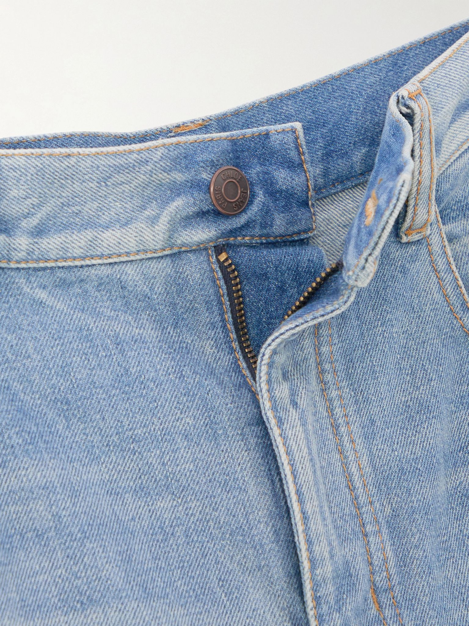 High-rise wide-leg jeans Blue - 5
