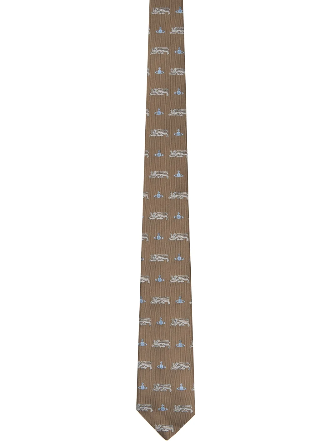 Brown 7cm 'Lion' Tie - 1