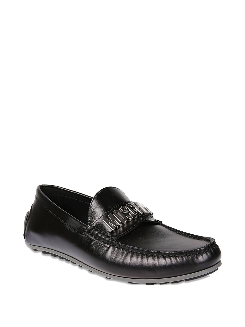 logo-plaque loafers - 2