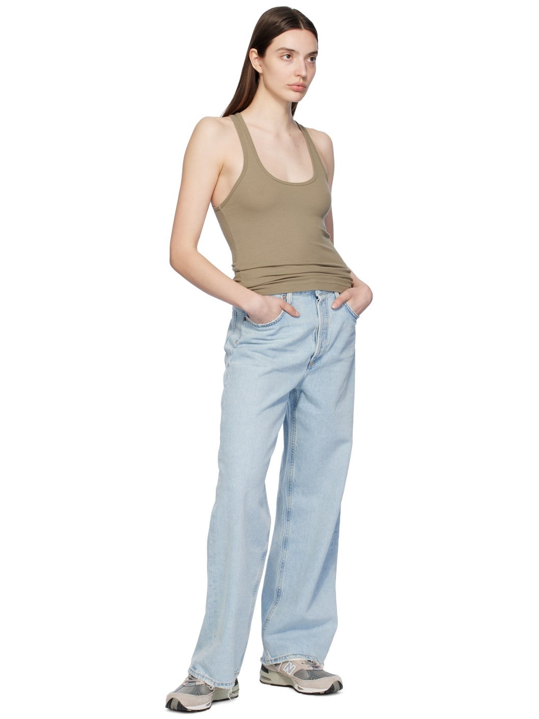 Taupe Bianca Tank Top - 4