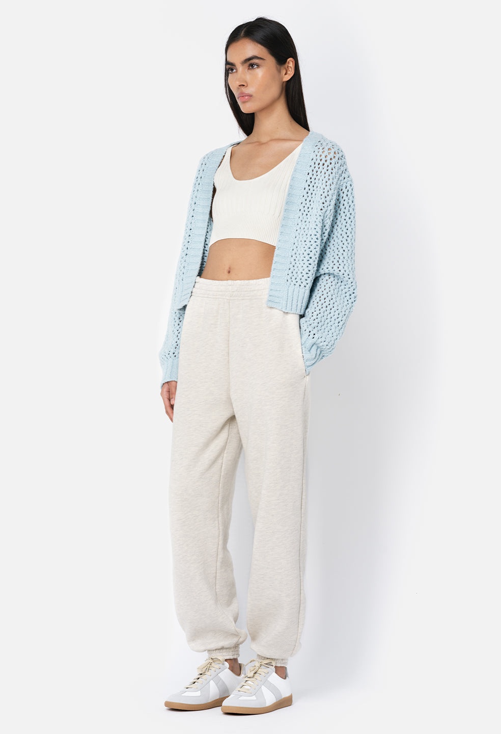 FOAM BOUCLE CROPPED CARDIGAN - 5