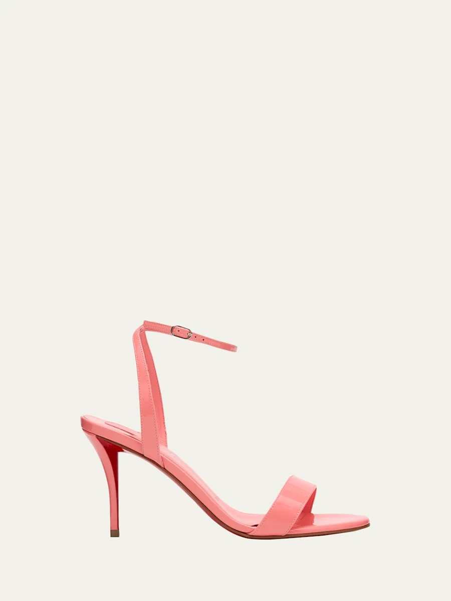 80mm Miss Z Patent Leather Ankle-Strap Sandals - 1