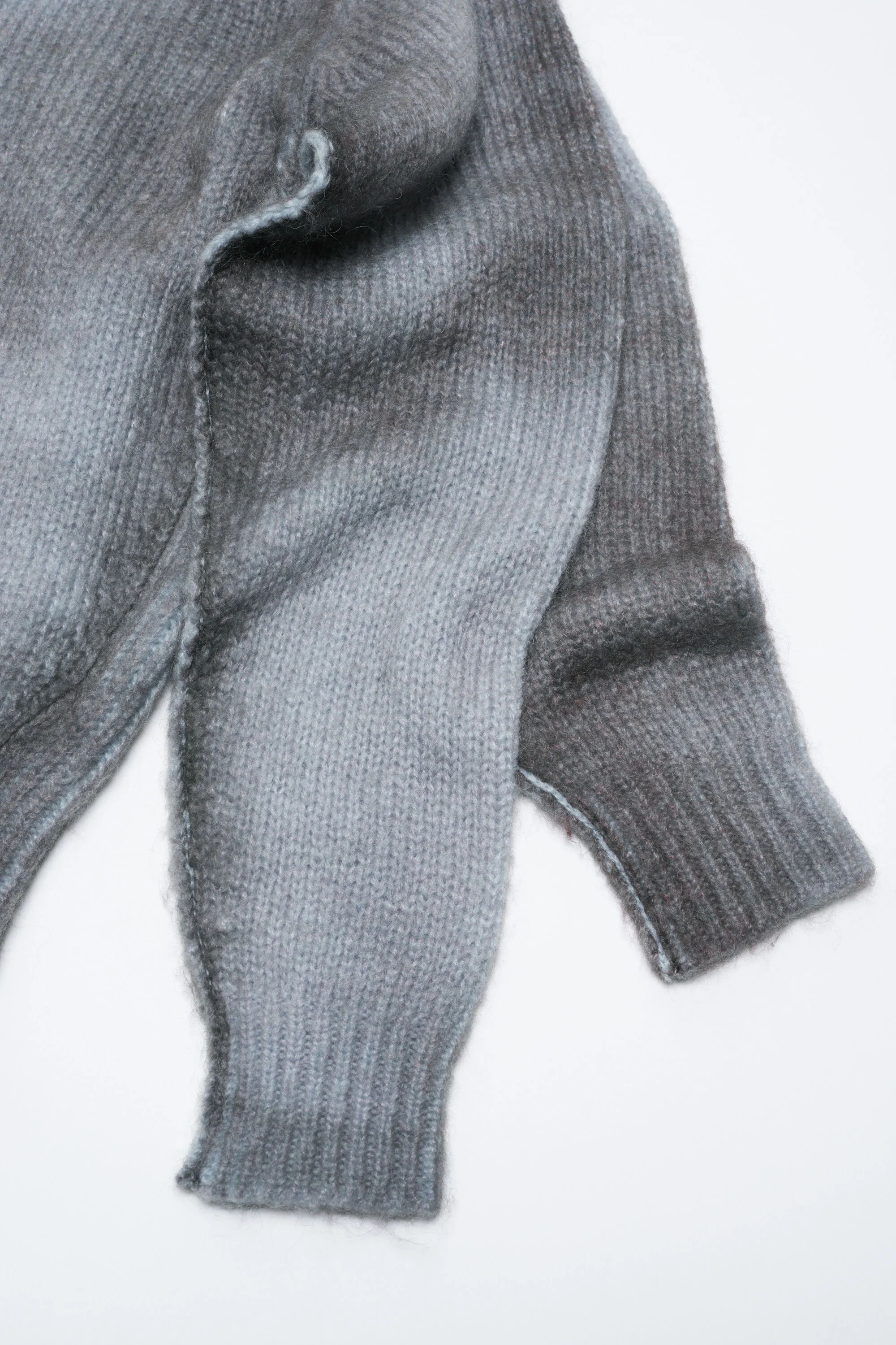 Sprayed knit jumper - Anthracite grey - 5