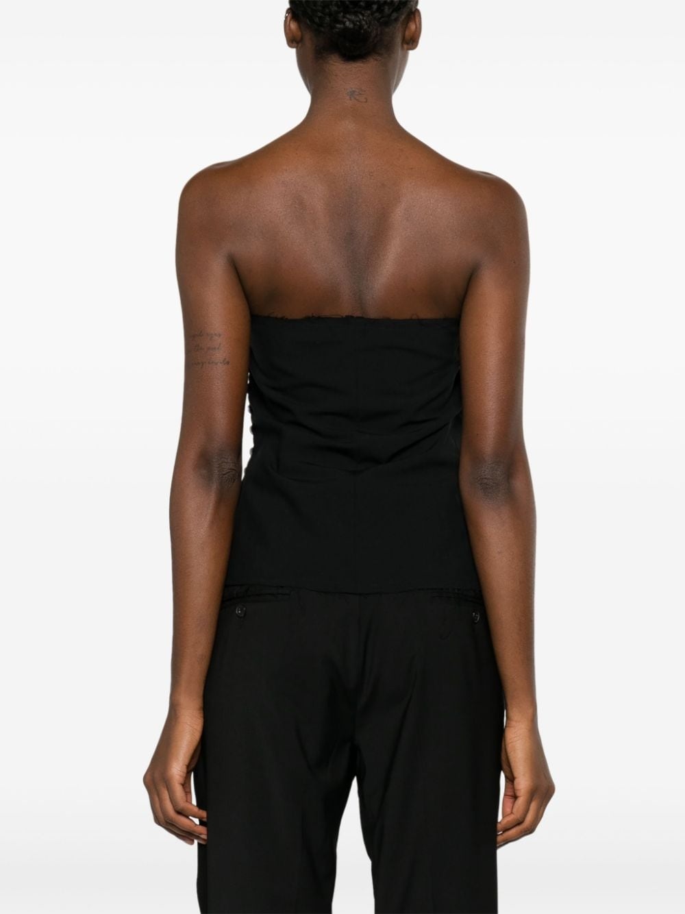 Blazer panelled tube top - 4