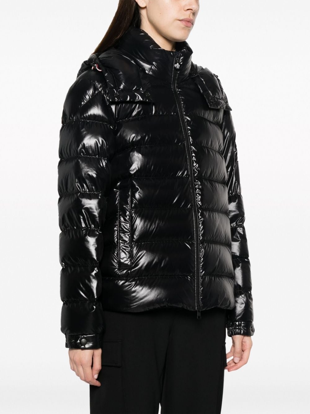 Saulx logo-patch puffer jacket - 3