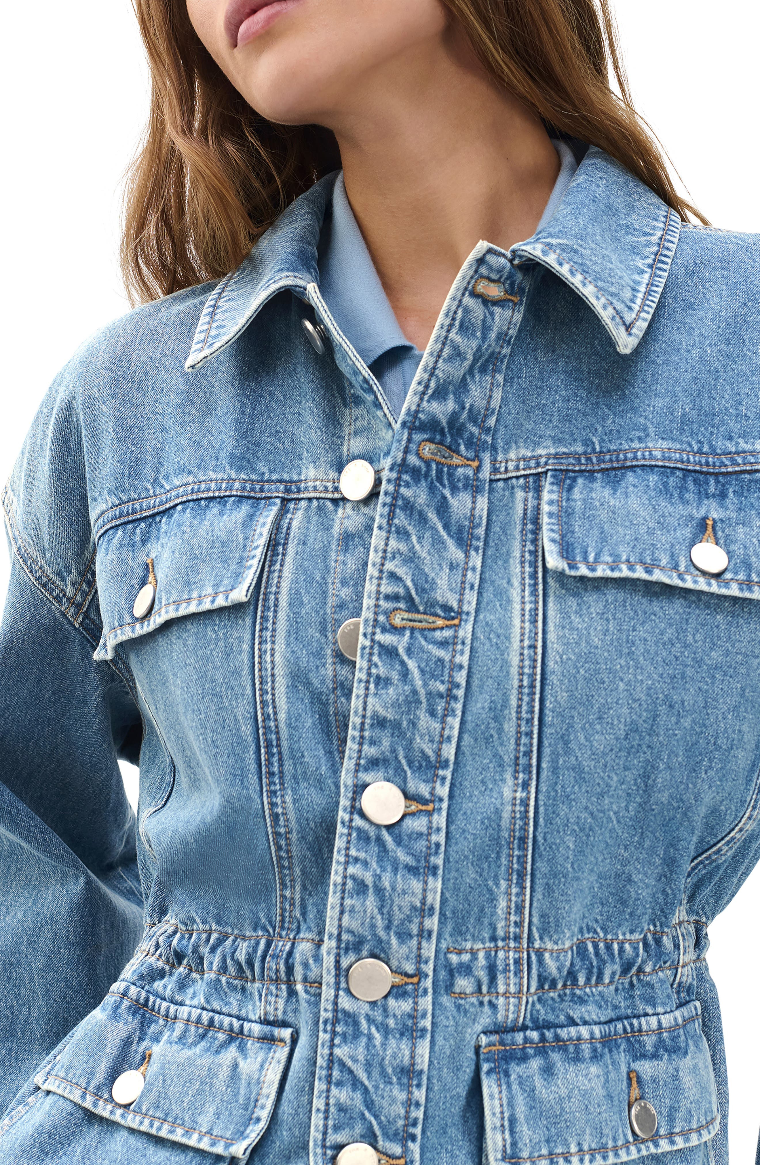 rag & bone Amy Cinched Denim Jacket in Ithica at Nordstrom - 5