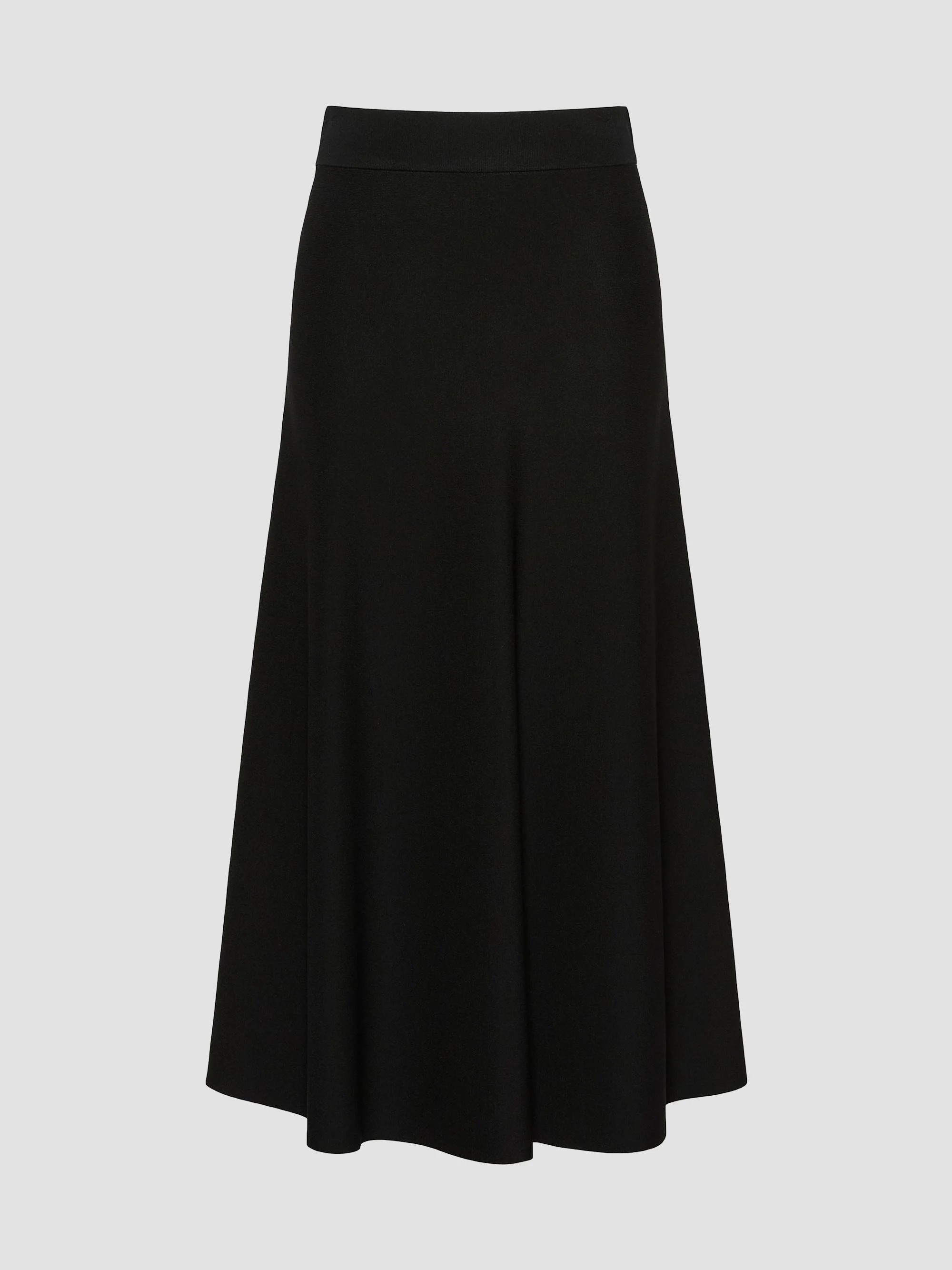 Women's Viscose Yarn Skirt - Black - 1