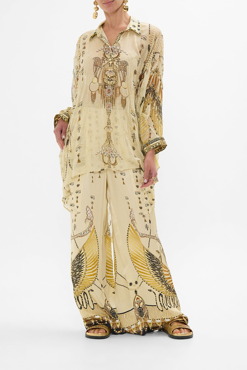 CAMILLA WIDE LEG TROUSER WITH FRONT POCKETS outlook