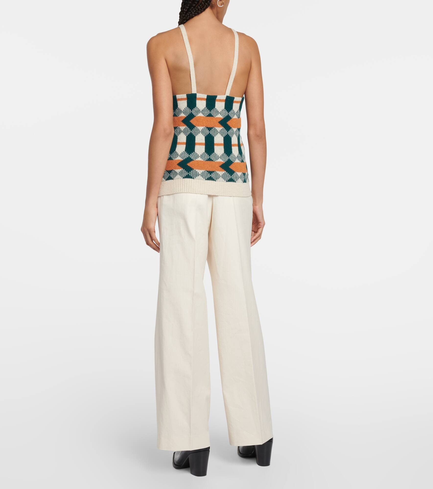 Wool-jacquard tank top - 3