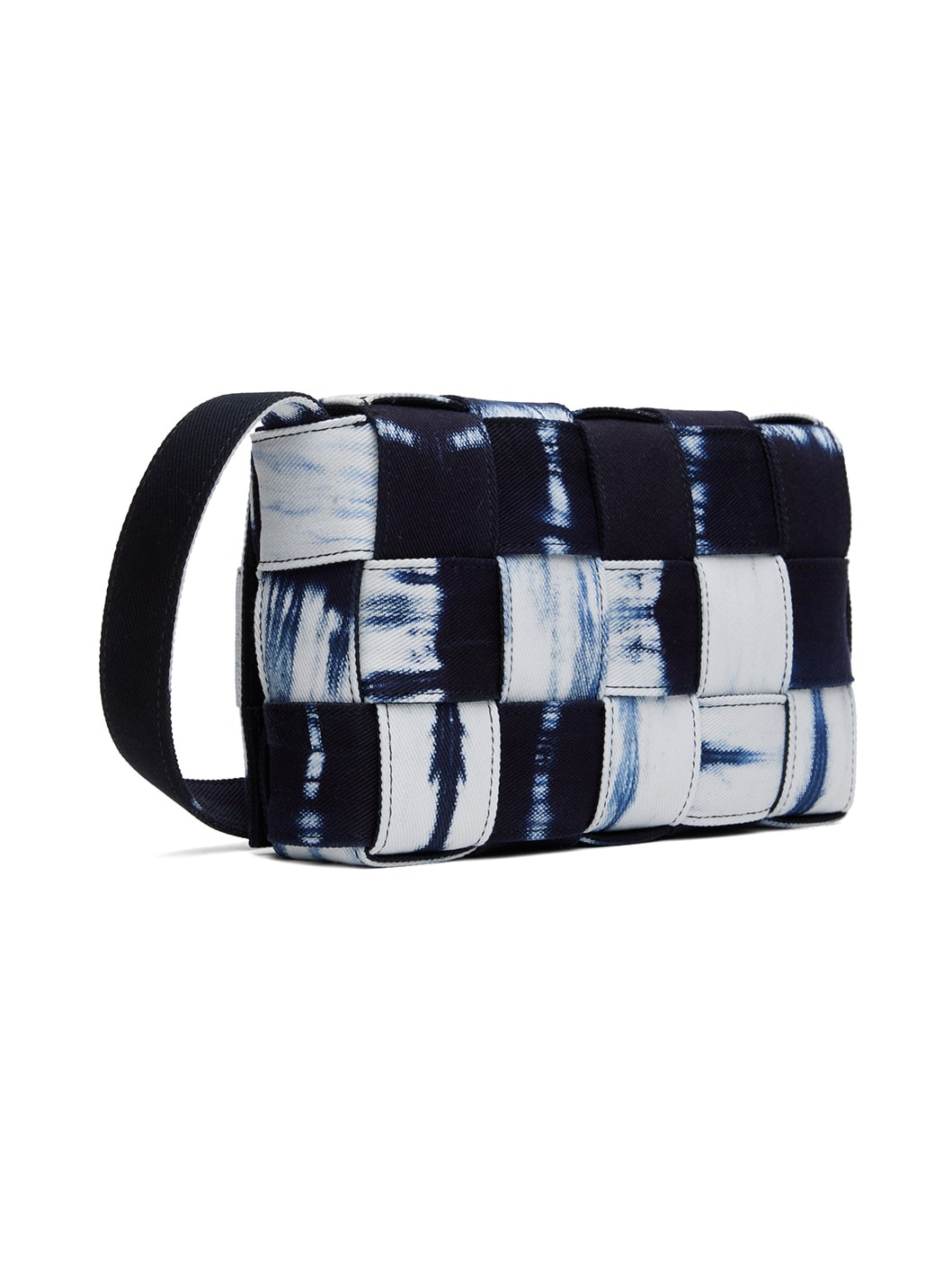 Navy & White Medium Cassette Bag - 3