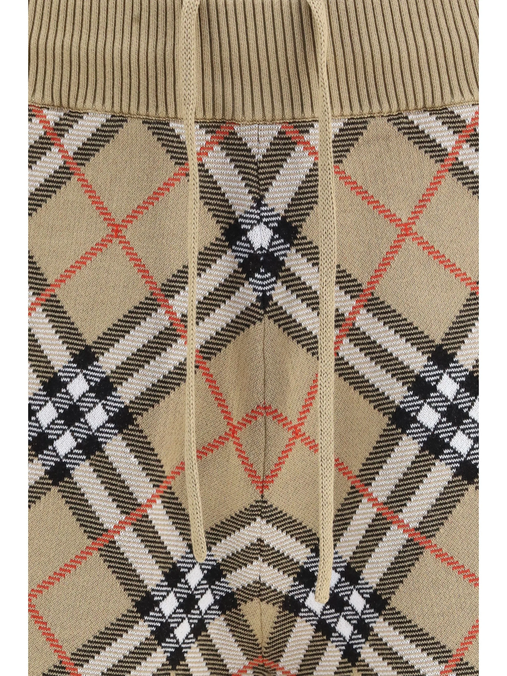Burberry Men Check Cotton Blend Shorts - 1