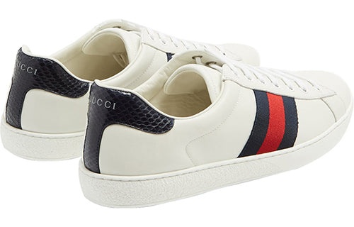 (WMNS) Gucci Ace 'White Blue Red' 387993-A38D0-9072 - 4