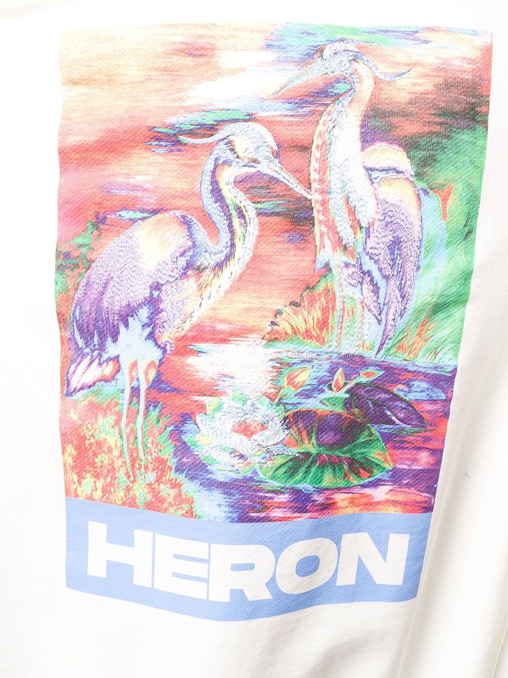 embroidered heron hoodie - 5