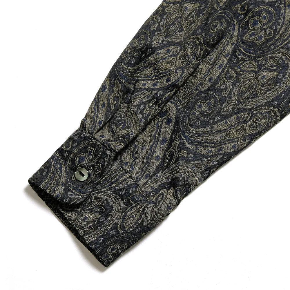 Rebuild by Needles | One-Up Shirt - PE/C Jacquard Cloth 'Paisley' - 5
