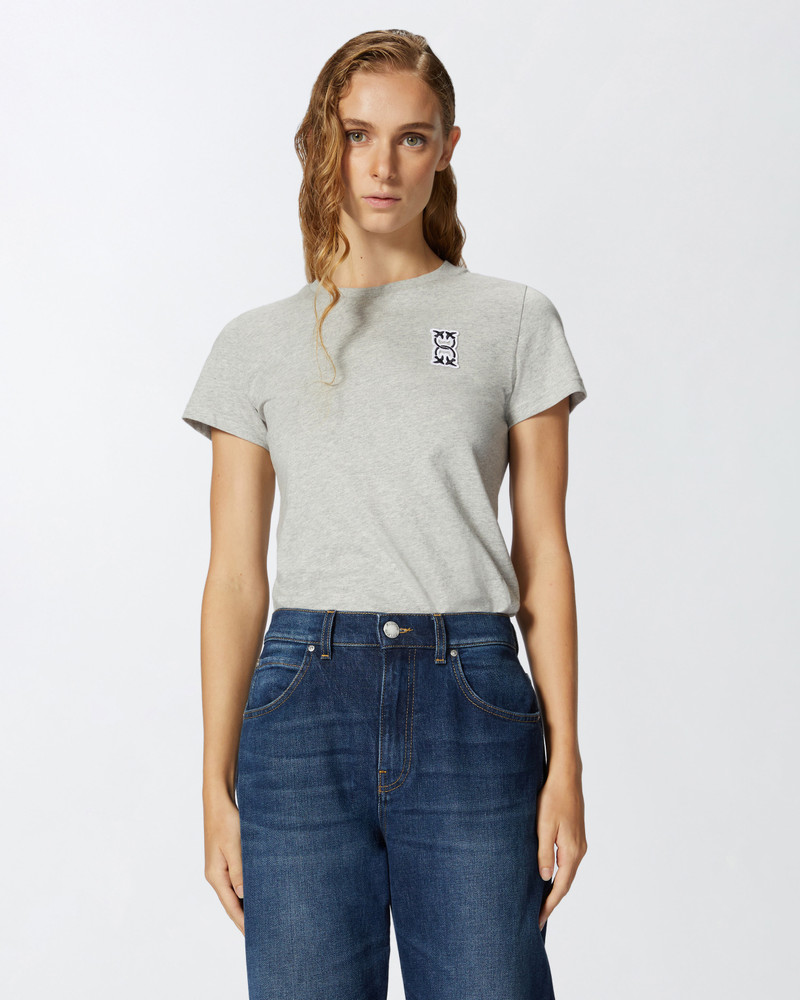 PINKO T-SHIRT WITH MONOGRAM APPLICATION outlook