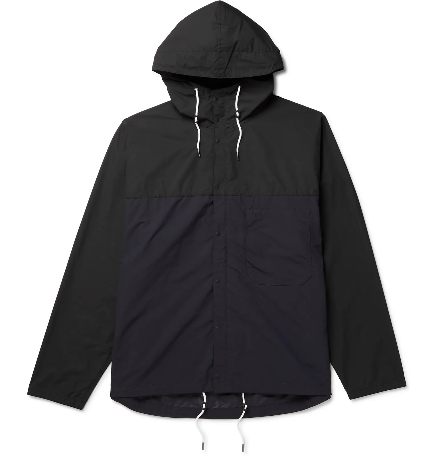 Two-Tone Shell Hooded Jacket - 1